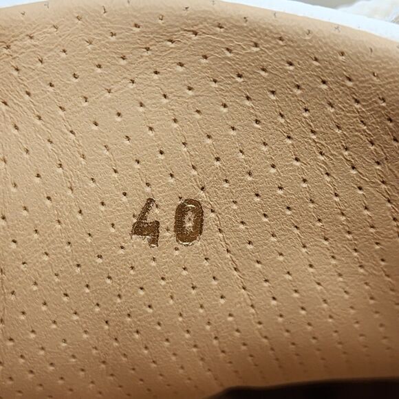 Brunello Cucinelli Deerskin Leather Low Top Sneakers Off White size 40 7US $995 - Picture 8 of 9